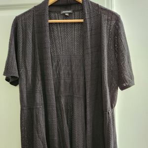 Notations short sleeve light sweater